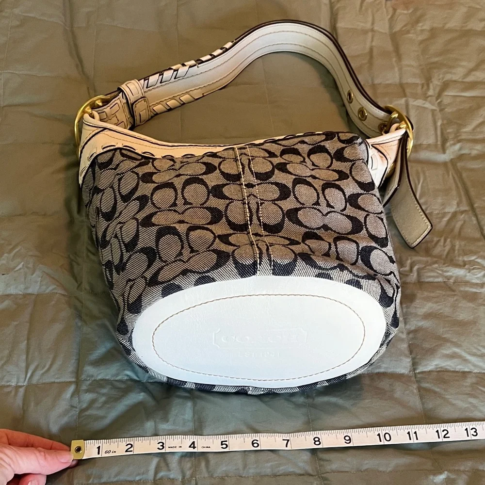 Coach Bleeker trim denim bucket bag - Picture 4 of 11